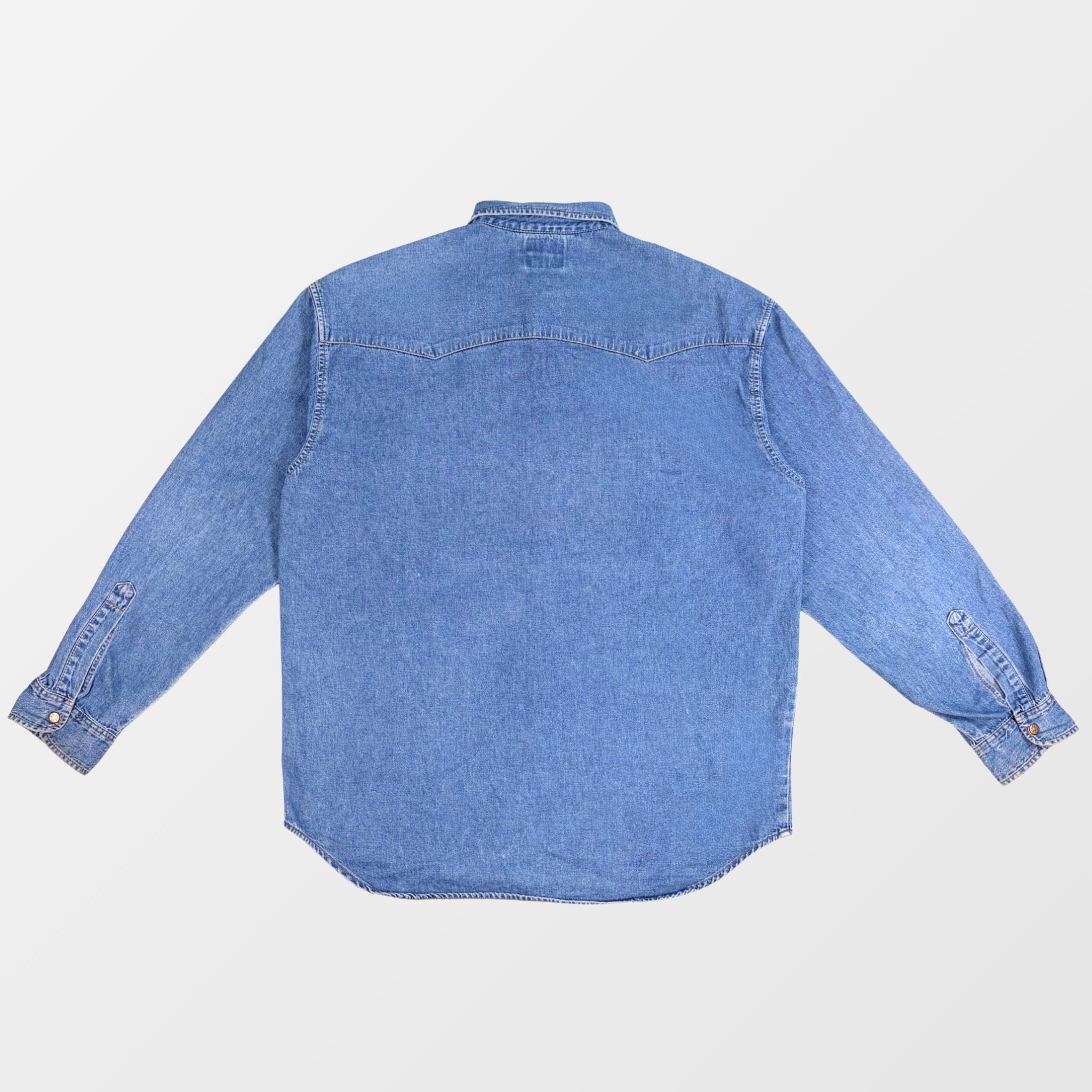 Vintage Denim Shirt – 90s-Orange Tab– Rückansicht -Fehsenfeld Vintage Archiv