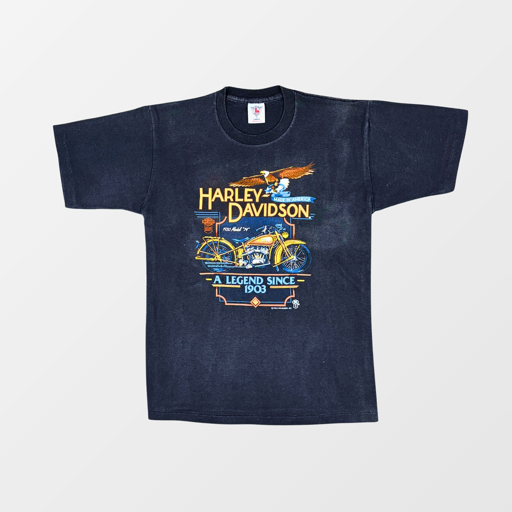 Vintage Harley-Davidson T-Shirt – 90s – Made in USA – Frontansicht – Fehsenfeld Vintage Archiv