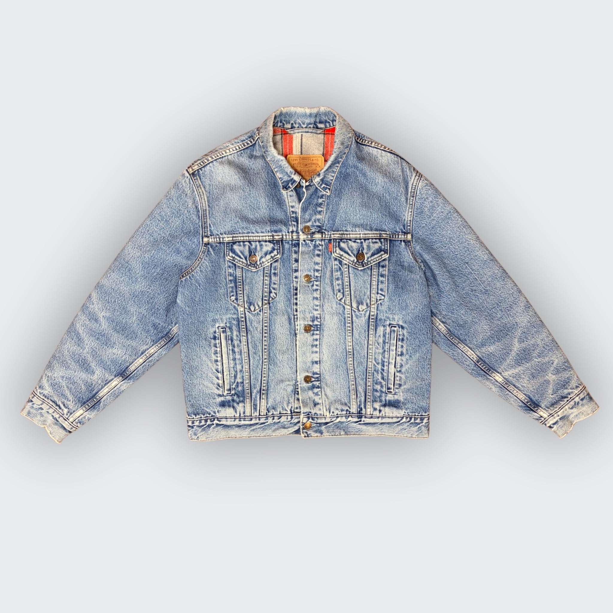 Vintage Levi's Jeans-Jacke leichte Fütterung / M