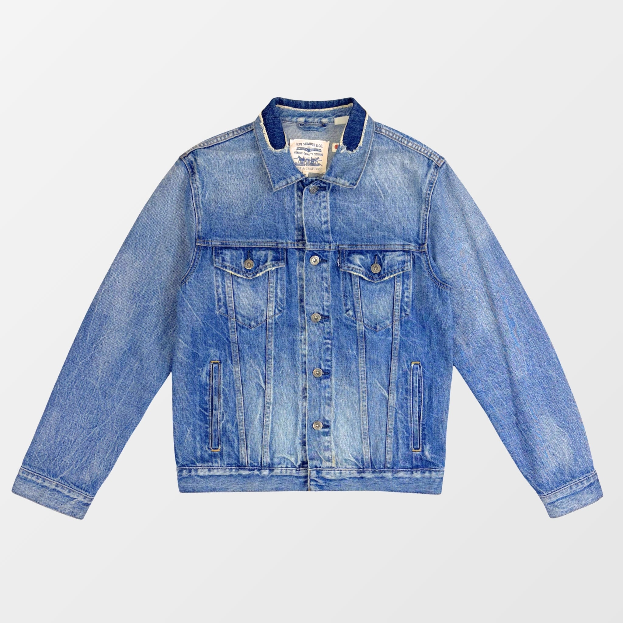 Vintage Denim Jacket – 90s Trucker Style – Frontansicht – Fehsenfeld Vintage Archiv