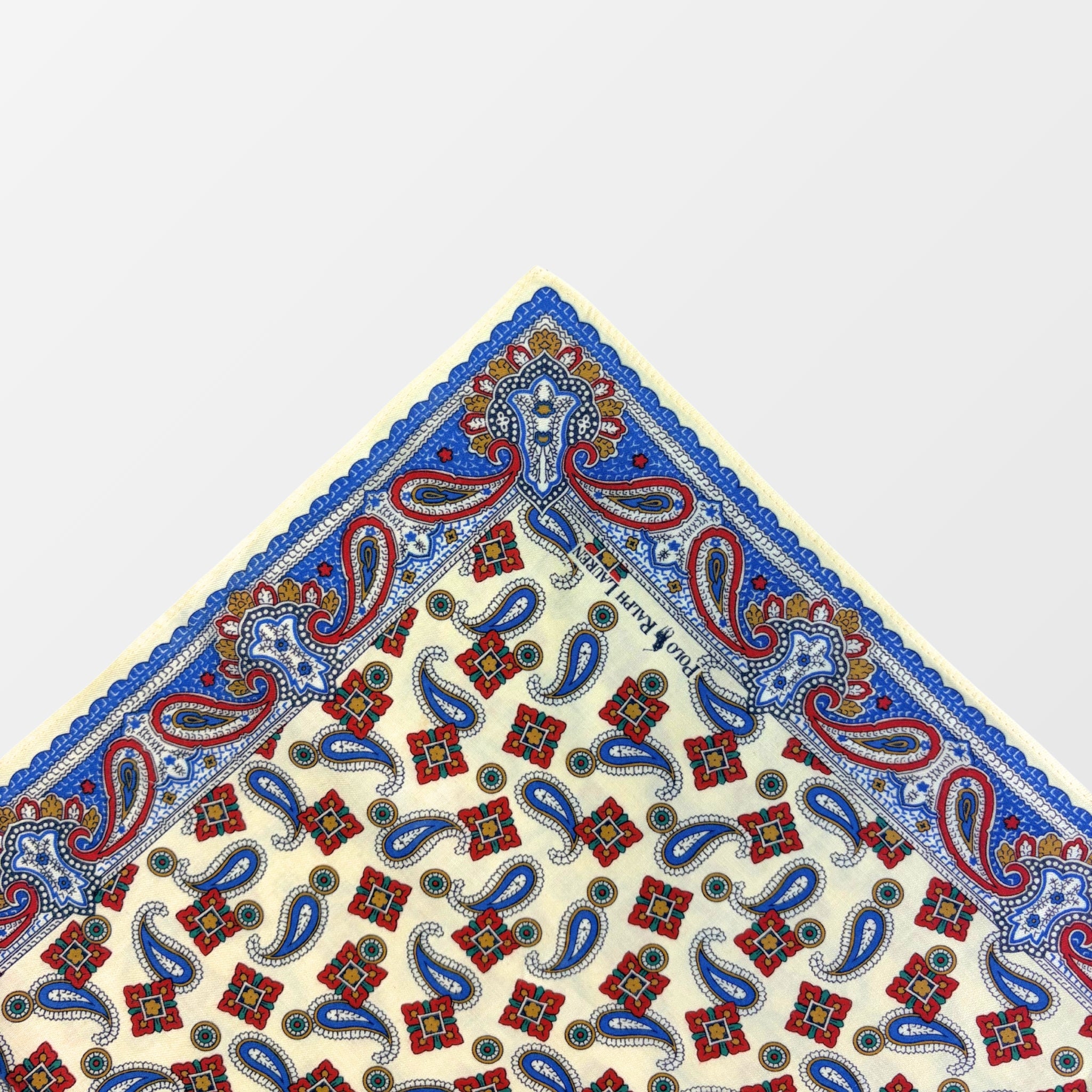 Vintage Designer tuch – Polo Ralph Lauren – Frontansicht – Fehsenfeld Vintage Archiv