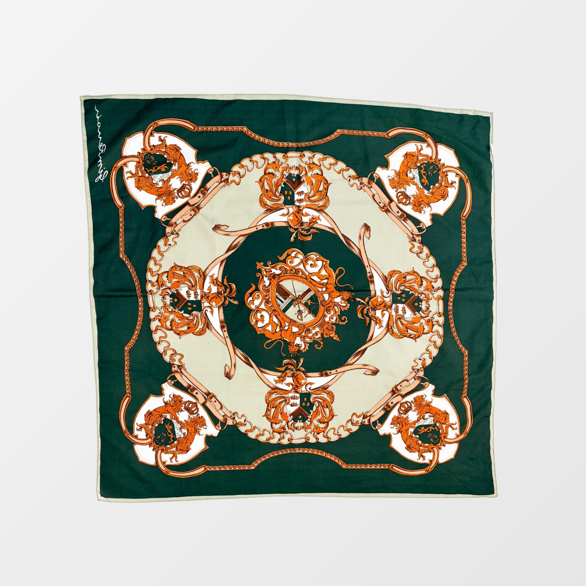 Vintage Designer Einstecktuch – Dior/YSL – Frontansicht – Fehsenfeld Vintage Archiv