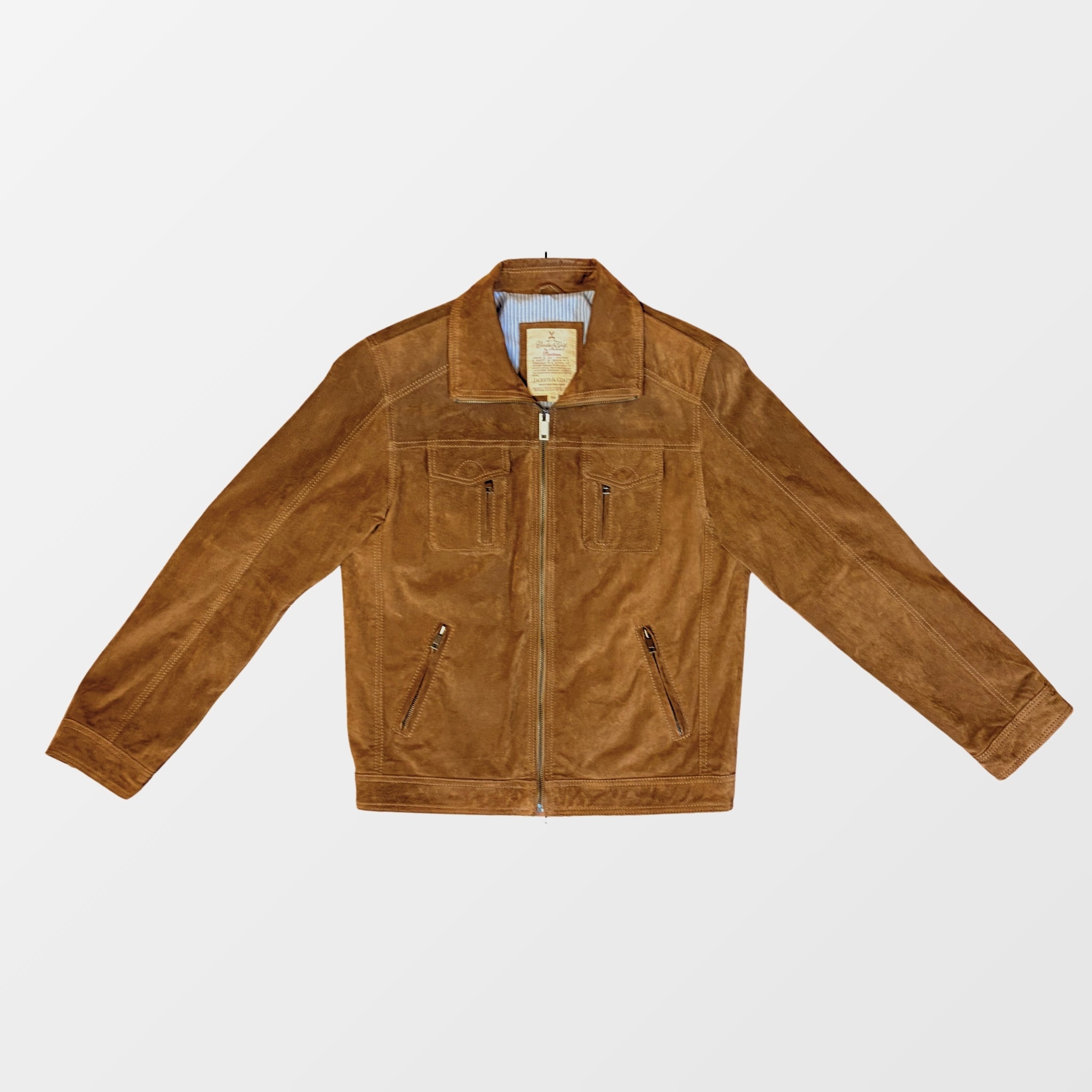 Vintage WildLederjacke – Heavy WildLeather – 80s Style – Frontansicht – Fehsenfeld Vintage Archiv