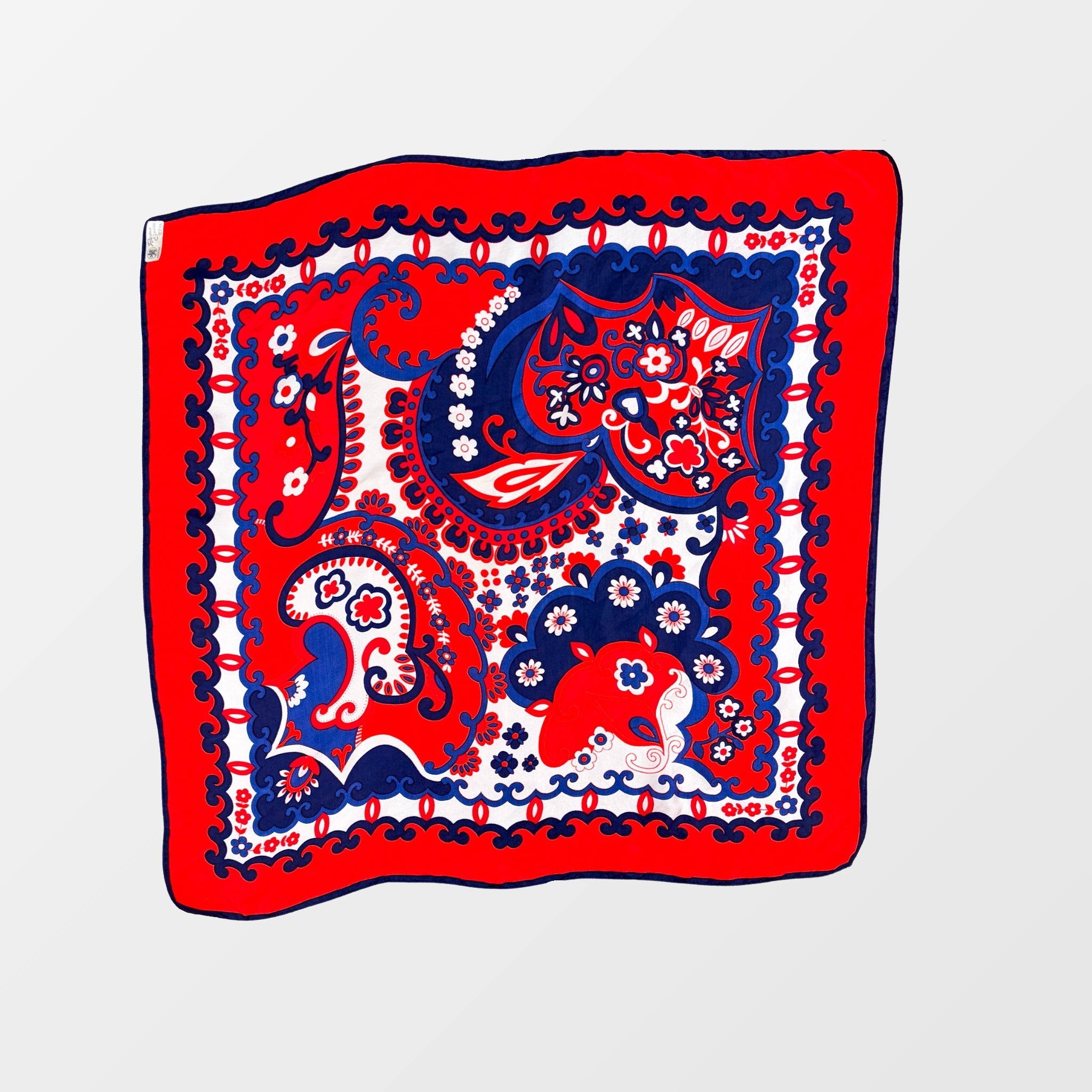 Vintage Designer Einstecktuch – Dior/YSL – Frontansicht – Fehsenfeld Vintage Archiv